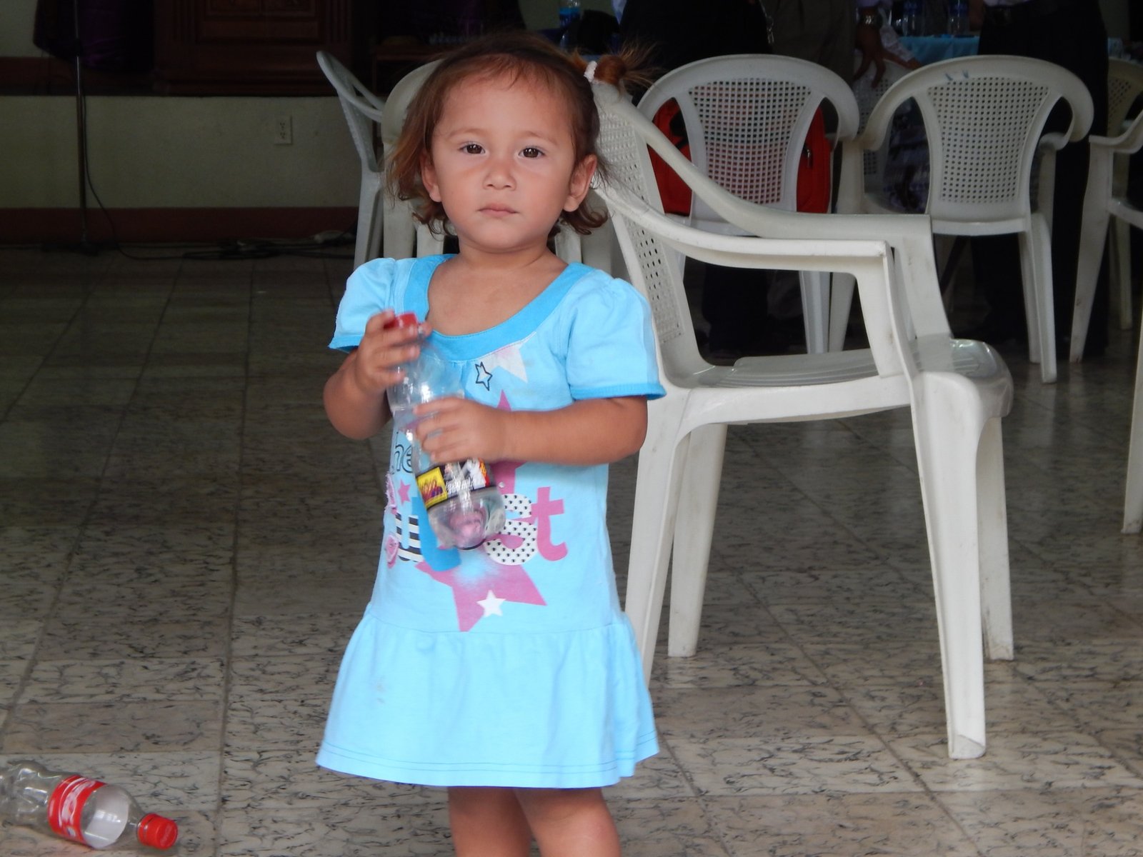 Young girl at a gathering in Nicaragua