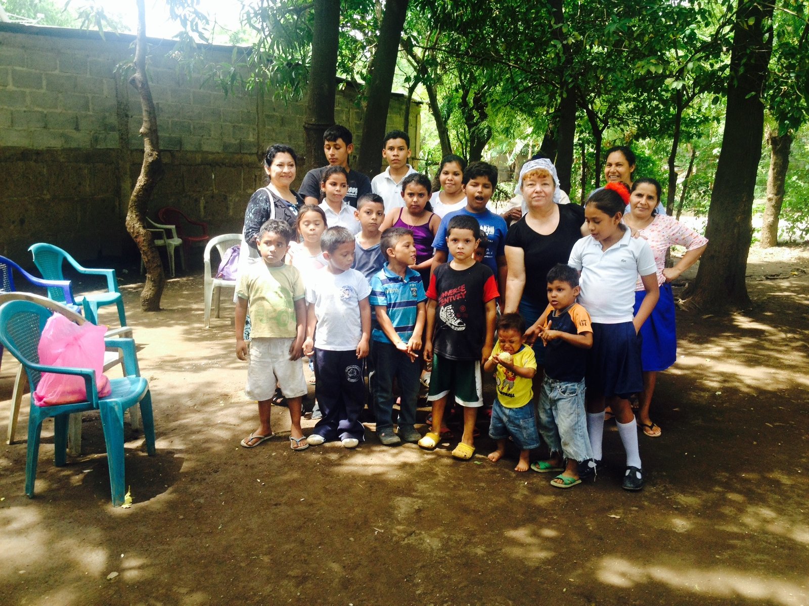 Children gathered together in Nicaragua