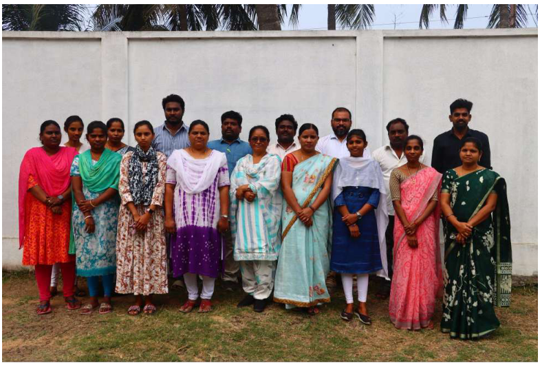 Teachers and staff associated with the school